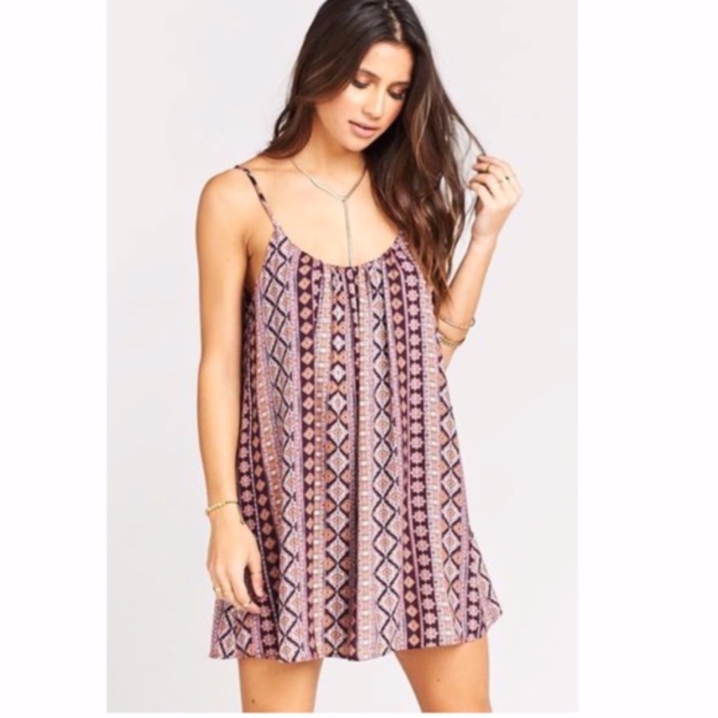 New Show Me Your Mumu Trapeze Mini Dress